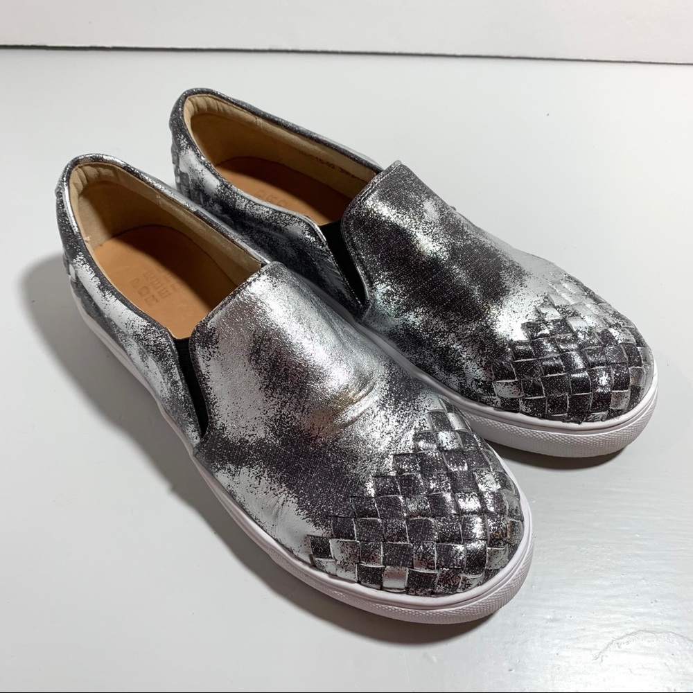 EUC Pedder Red silver slip on sneakers
